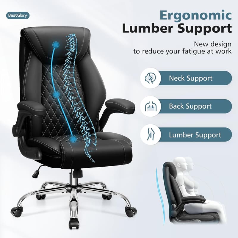 Ergonomic High Back Office Chair with Lumbar Support