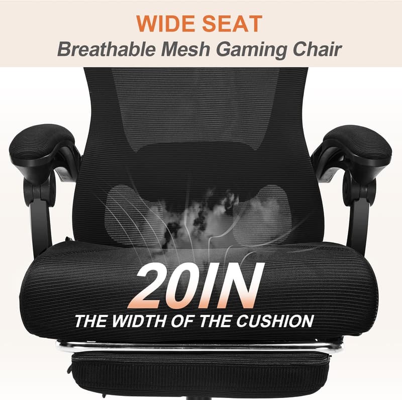 Ergonomic High-Back Office Chair with Adjustable Lumbar Support