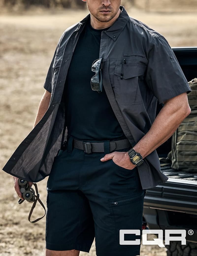 Heavy-Duty Tactical Belt with Quick-Release Buckle