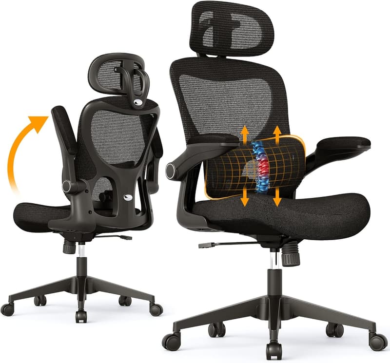 Ergonomic High Back Mesh Office Chair with Lumbar Support