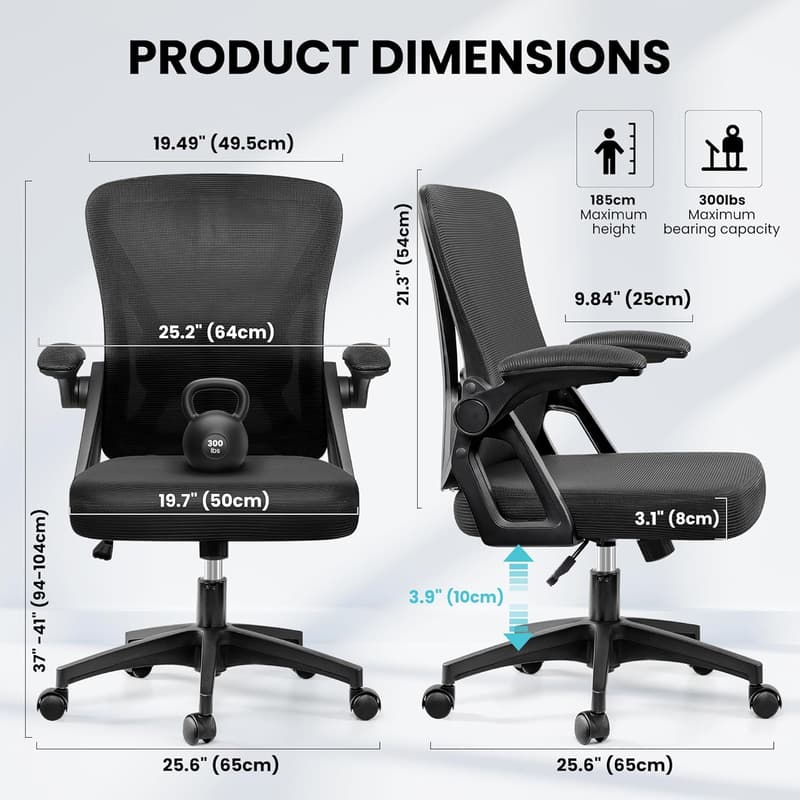 Ergonomic Office Chair with Adjustable Lumbar Support
