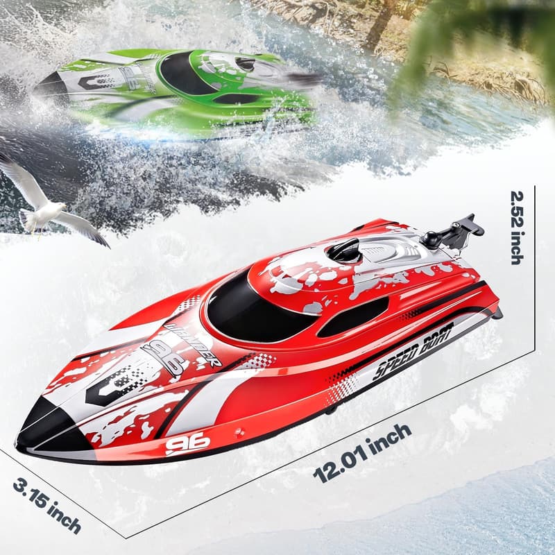 BEZGAR TX126 Waterproof RC Speed Boat for Kids & Adults