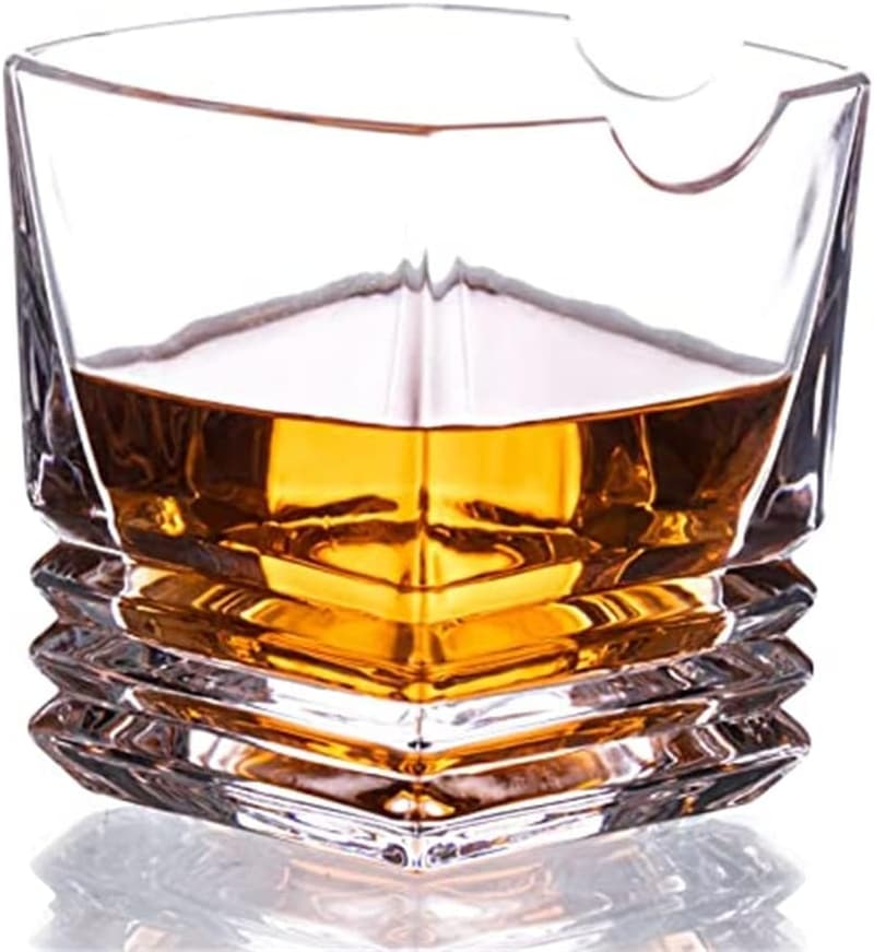 Whiskey Glasses Gift Set with Stones and Tongs for Men