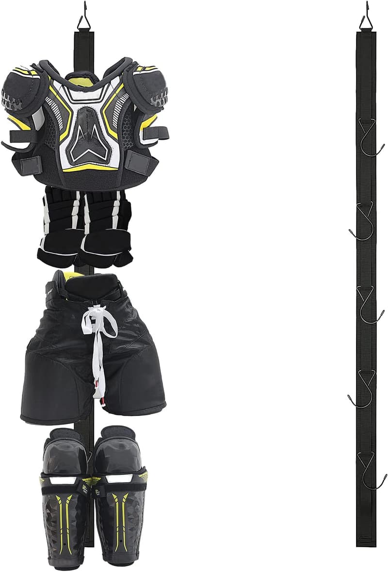 Portable Hockey Hanger Rack with 5 Hooks for Home & Outdoor