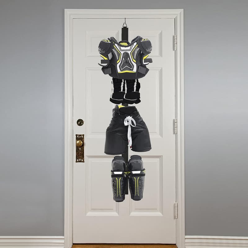 Portable Hockey Hanger Rack with 5 Hooks for Home & Outdoor