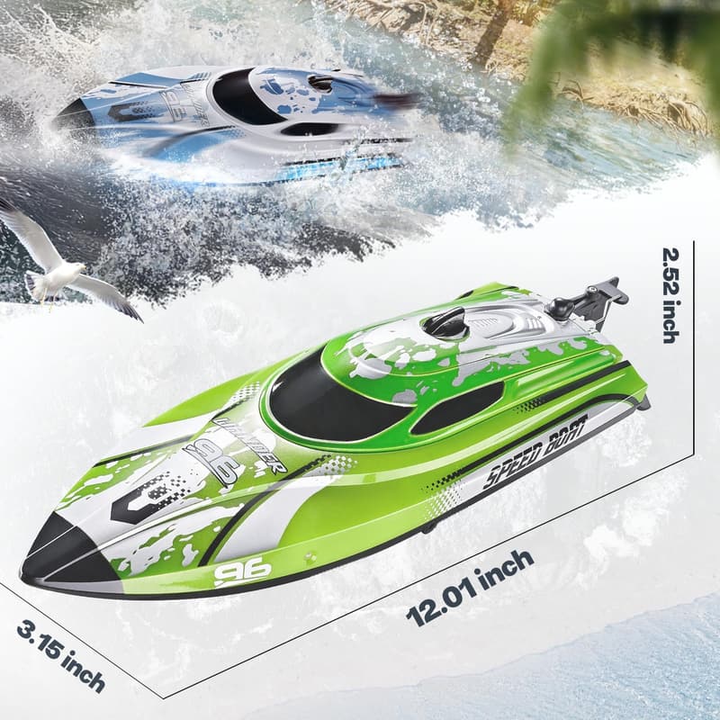 Fast Waterproof RC Speed Boat for Kids & Adults - 12