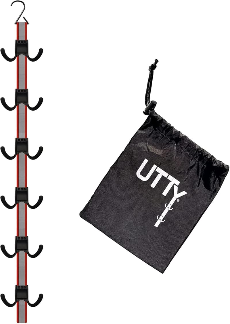 Portable Hockey Drying Rack with 6 Adjustable Hooks