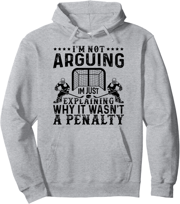 Funny Hockey Player Hoodie for Sports Enthusiasts