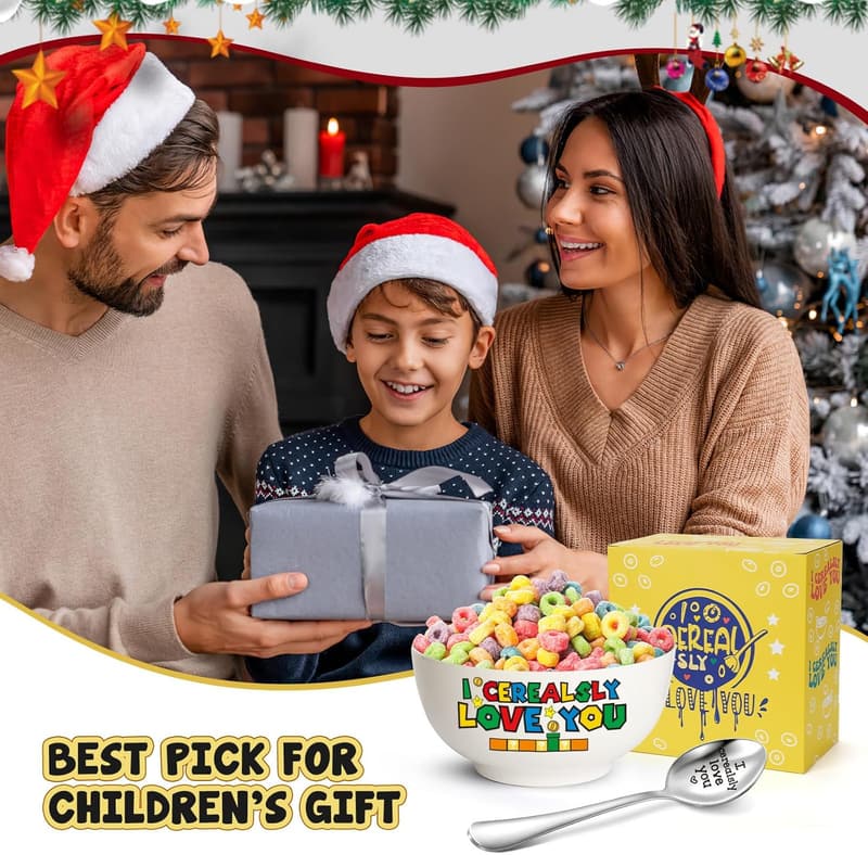 Kids' Cereal Bowl Set - Perfect Gift for Christmas & Birthdays