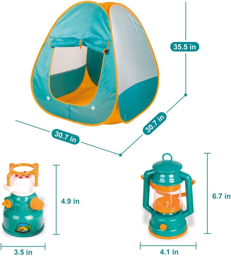 Outdoor Play Tent with Camping Gear Set for Kids