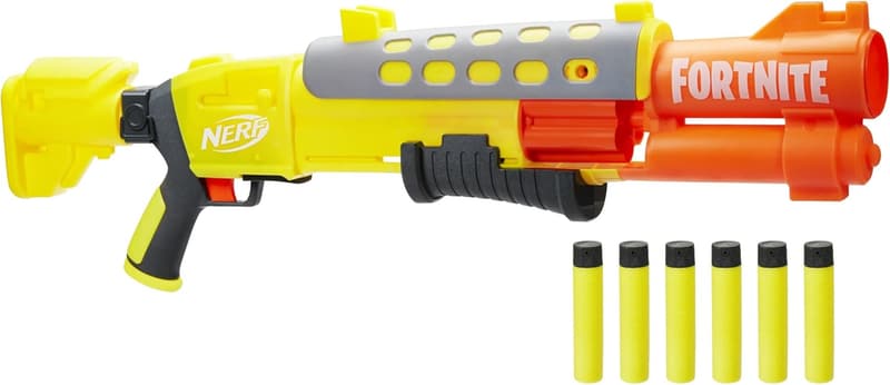Fortnite TAC Dart Blaster with Glow Design and 6 Mega Darts