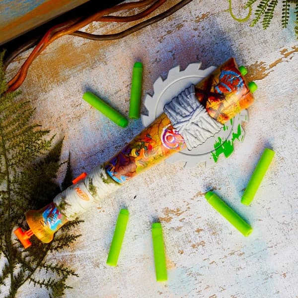 Nerf Zombie Strikeout Dart Blaster with 8 Elite Darts, Ages 8+