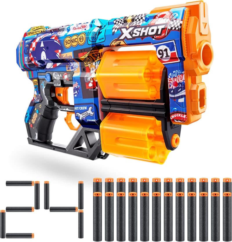 Dread Sonic Race Team Foam Blaster with 24 Darts - ZURU