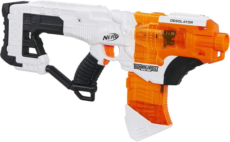 Doomlands Nerf Desolator Blaster with 10-Dart Clip and Darts