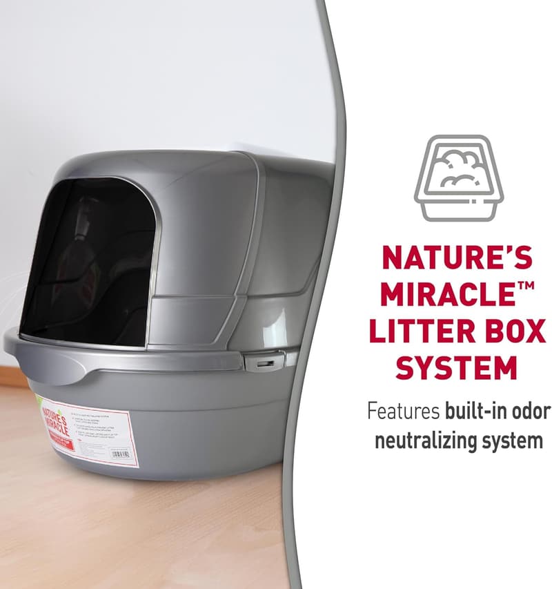 Cat Litter Box with Hood and Odor Control Filter