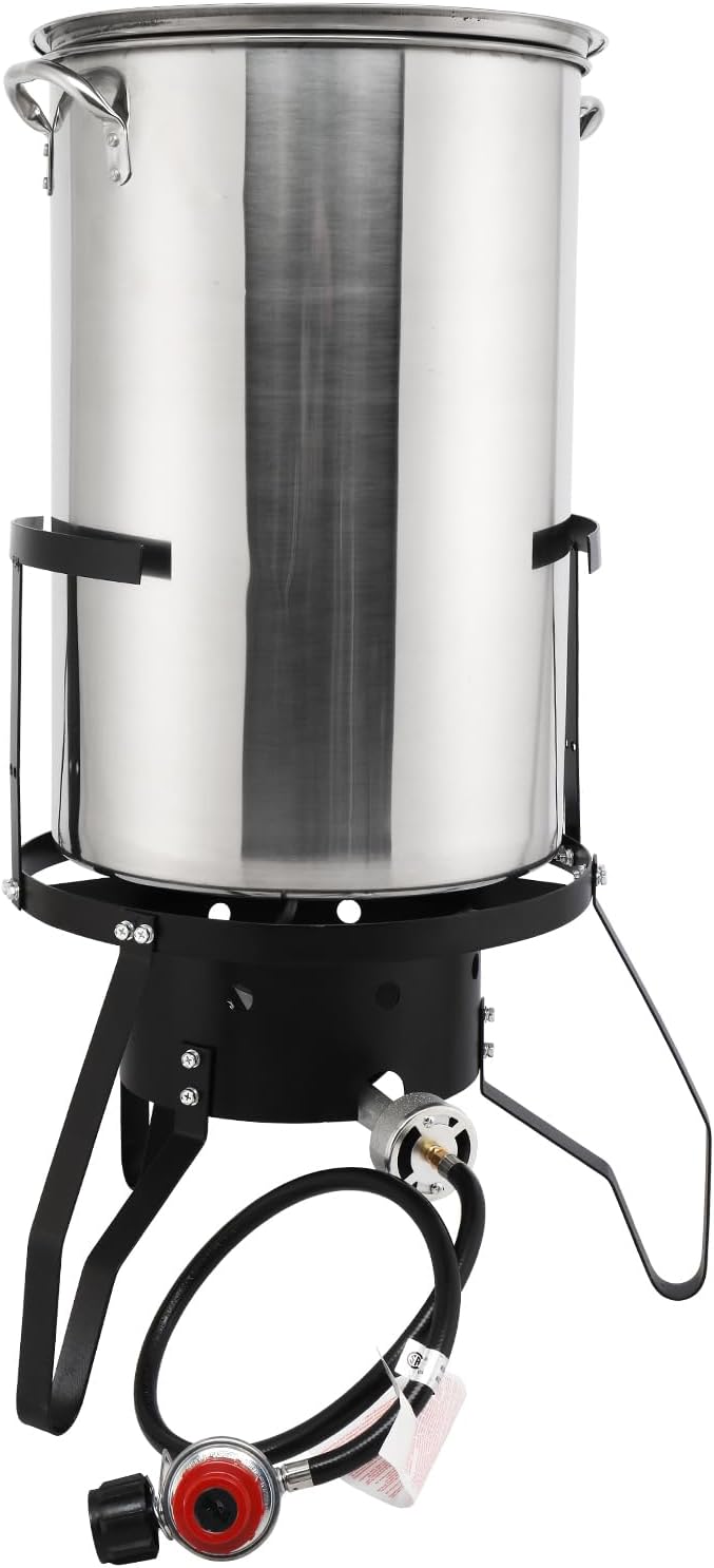 Outdoor Turkey Deep Fryer Set with 54,000 BTU Burner