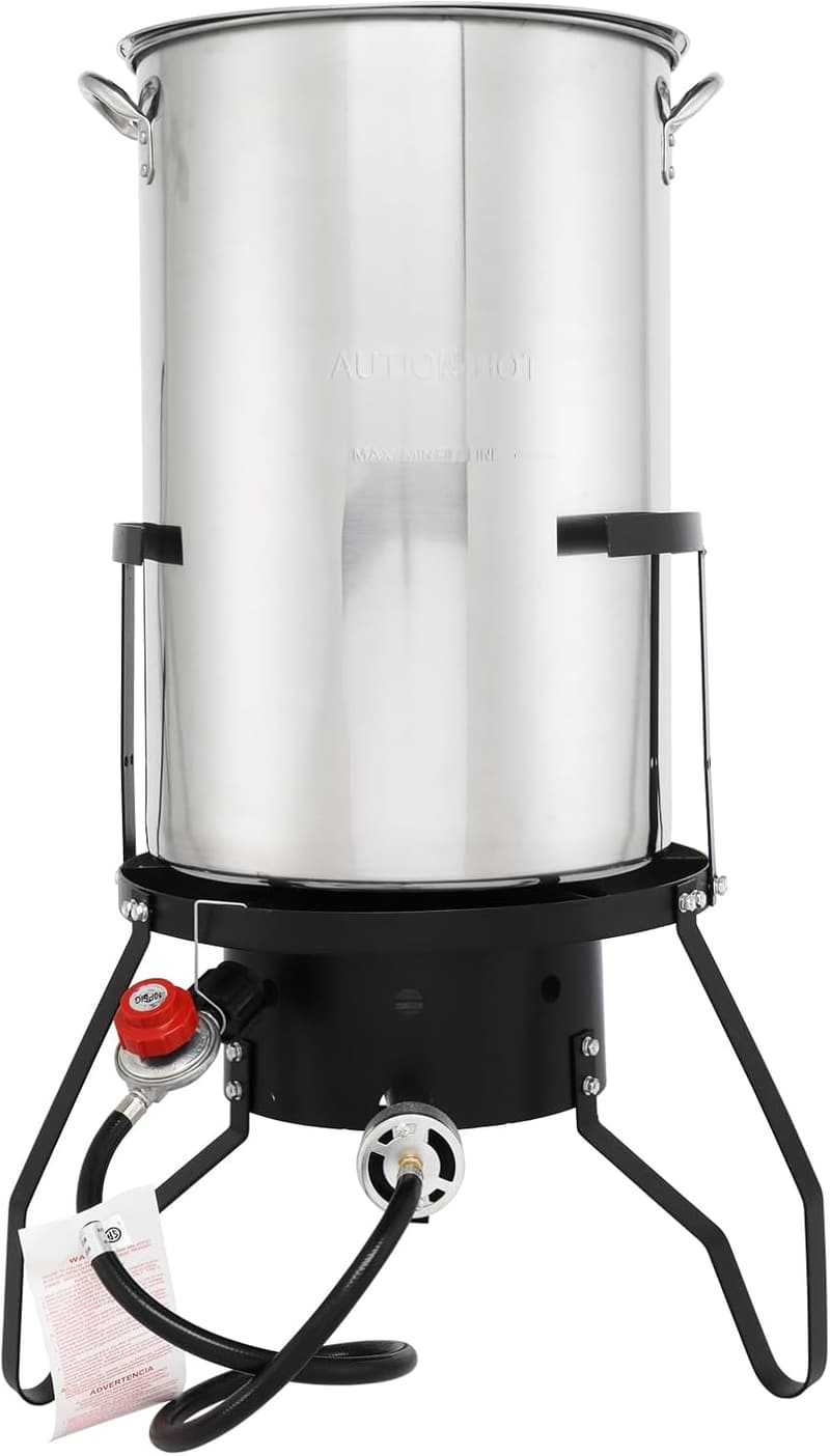 Outdoor Turkey Deep Fryer Set with 54,000 BTU Burner