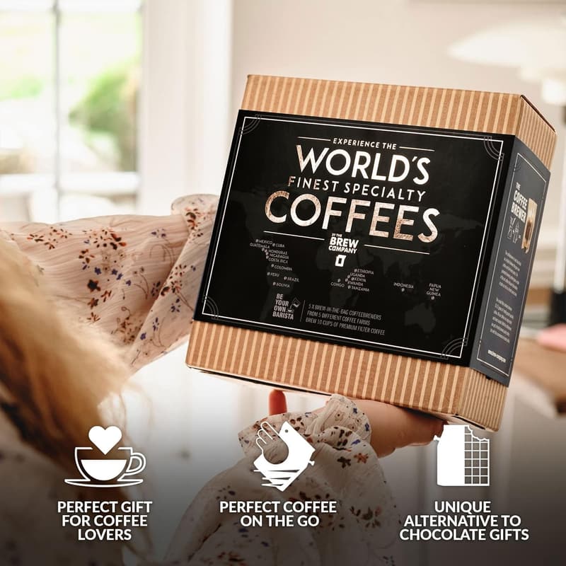 Gourmet Coffee Sampler Gift Set for Coffee Lovers