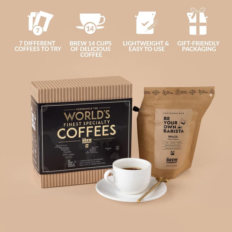 Gourmet Coffee Sampler Gift Set for Coffee Lovers