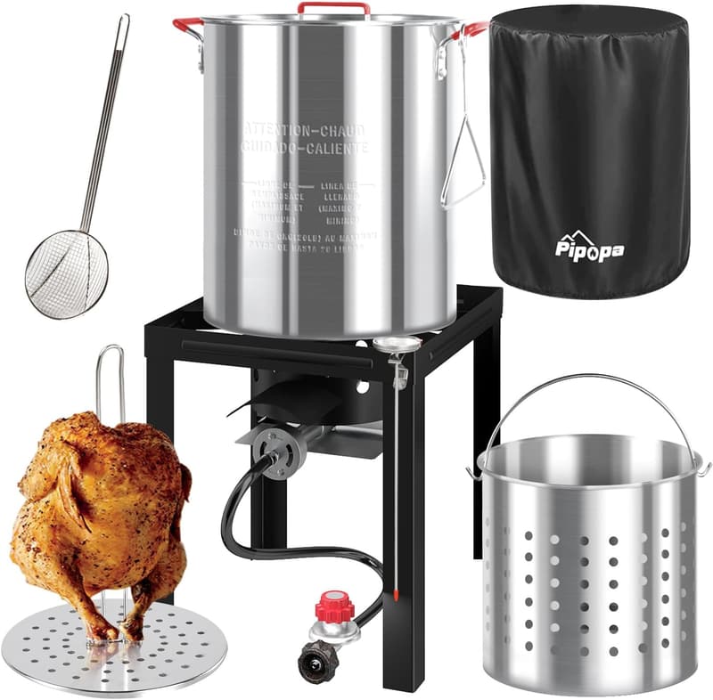 50,000 BTU Outdoor Turkey & Seafood Fryer Set