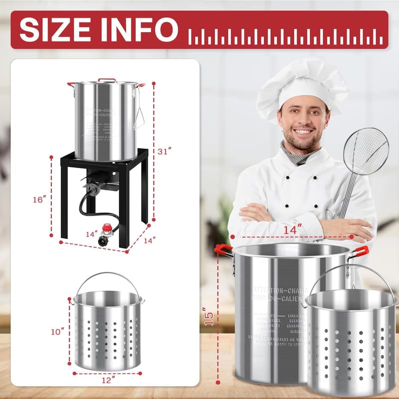 50,000 BTU Outdoor Turkey & Seafood Fryer Set