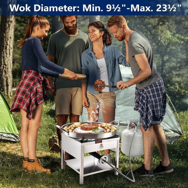 Outdoor Propane Burner Stove, 200,000 BTU Heavy Duty Cooker