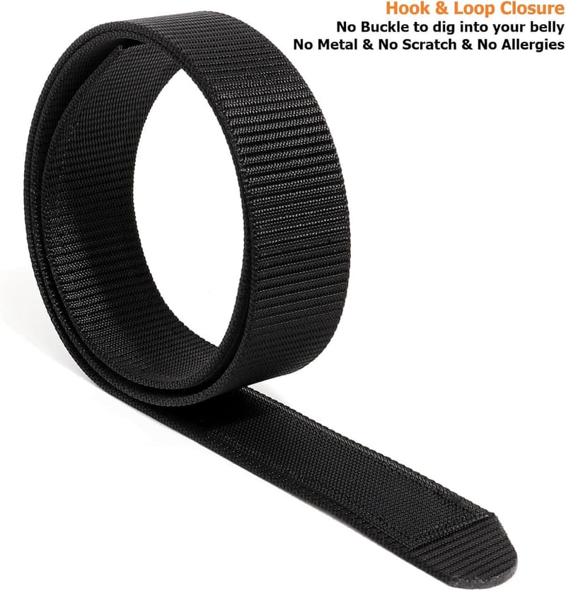 TSA Approved No-Scratch Nylon Belt for Work Travel