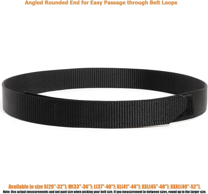 TSA Approved No-Scratch Nylon Belt for Work Travel