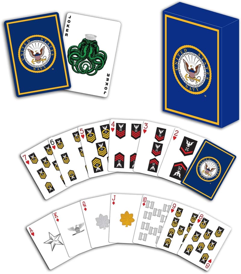 Navy Playing Cards - Professional Quality for Game Night
