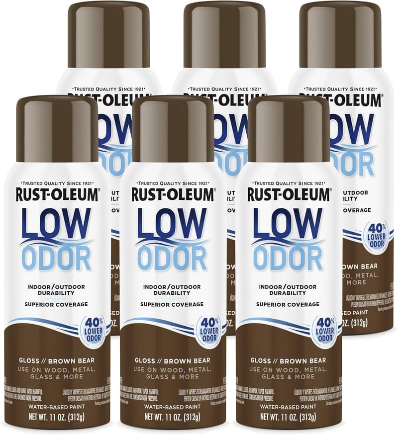 Gloss Brown Bear Premium Spray Paint, 11 oz, 6 Pack