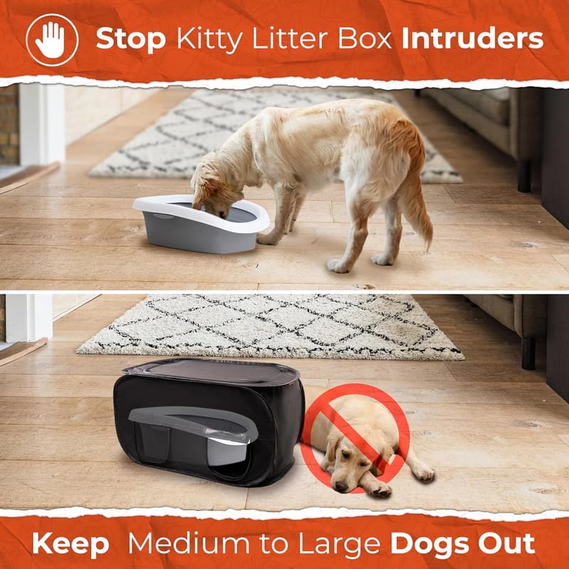 Discreet Cat Litter Box Enclosure with Easy-Clean Design