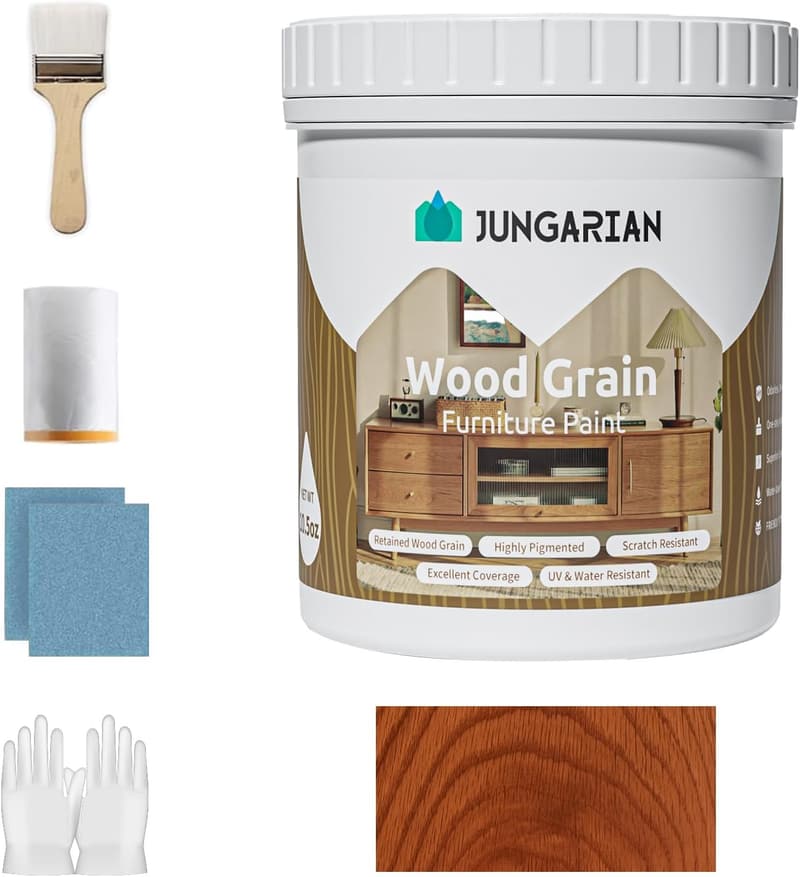 Golden Mahogany Wood Grain Furniture Paint - 17.6oz, Low Odor