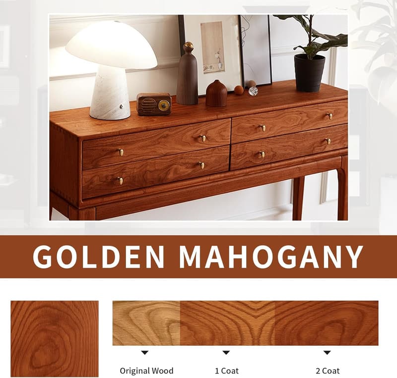 Golden Mahogany Wood Grain Furniture Paint - 17.6oz, Low Odor