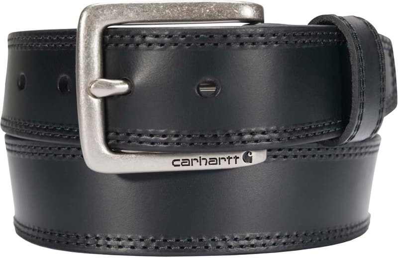 Men's Engraved Leather Buckle Belt by Carhartt