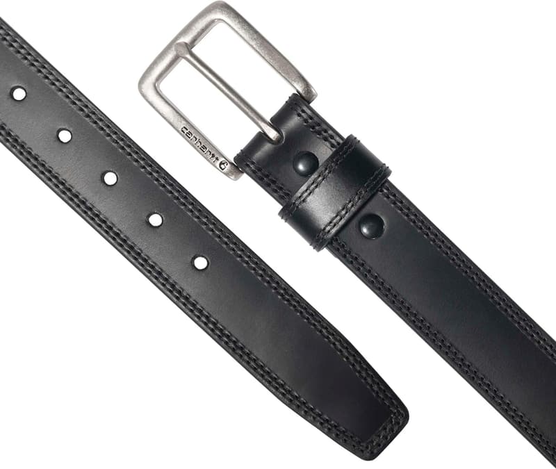 Men's Engraved Leather Buckle Belt by Carhartt