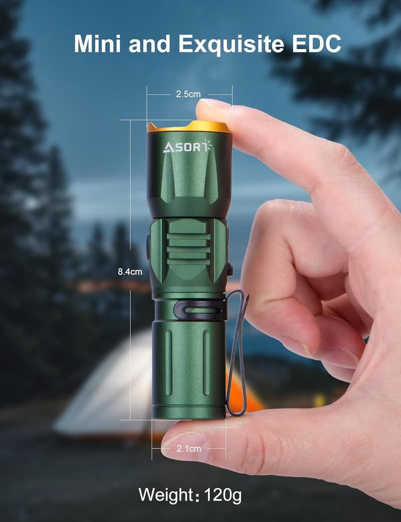 Tactical 2000 Lumen Rechargeable LED Flashlight - Waterproof