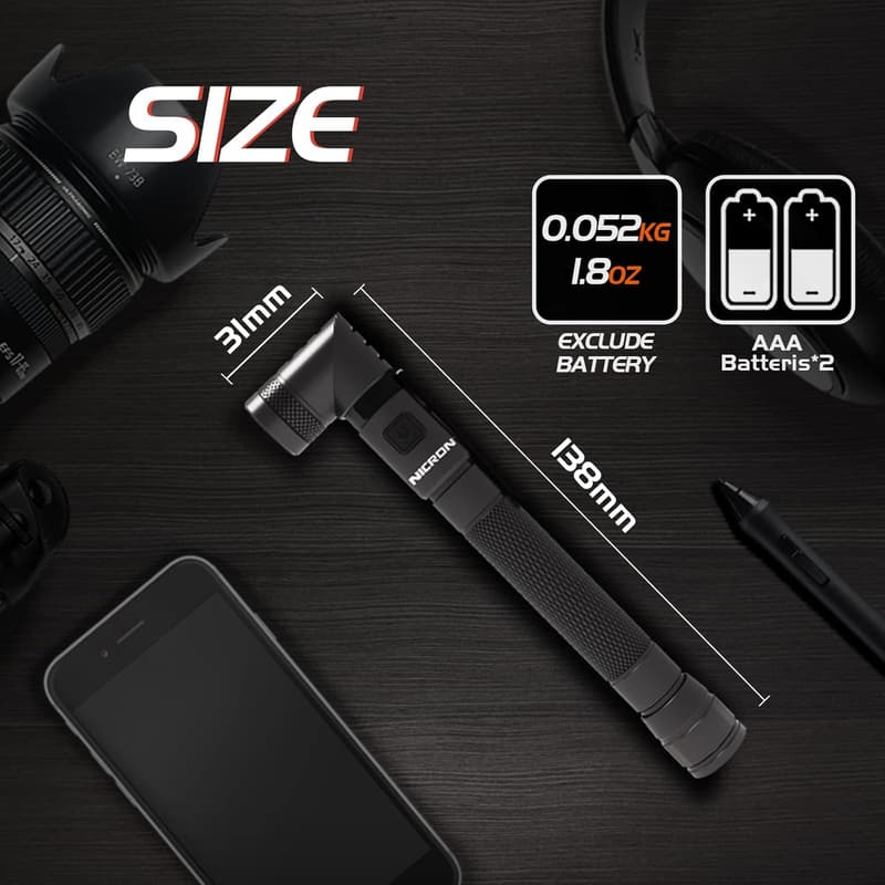 NICRON N73 Portable 150 Lumen LED Pen Flashlight
