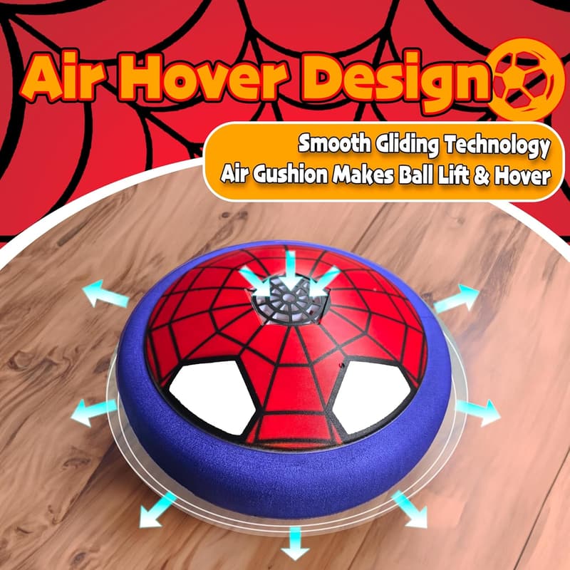 Hover Soccer Ball Toy for Boys Ages 4-10 - Indoor LED Gift