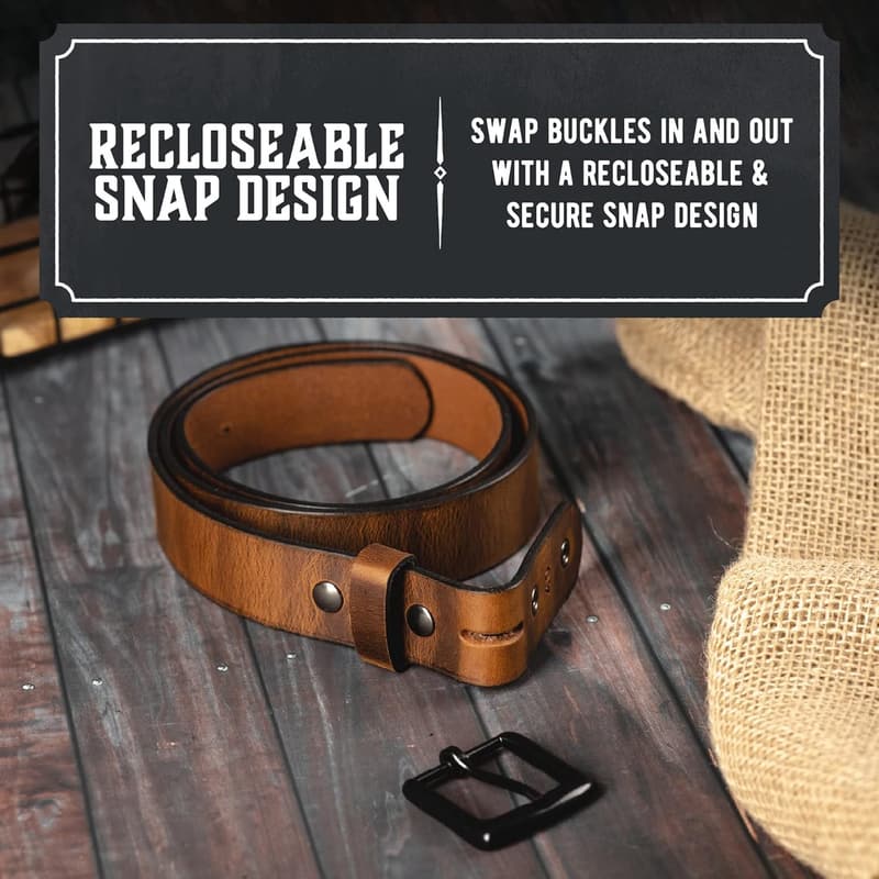 Men's No Buckle Cowboy Belt | 1.5