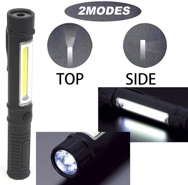 Multi-Function COB LED Work Flashlight with Magnetic Base (4 PCS)