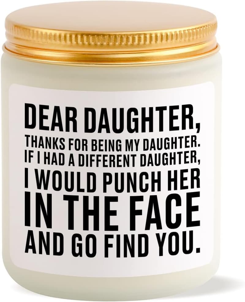 Birthday Gift: Lavender Scented Candle for Daughter
