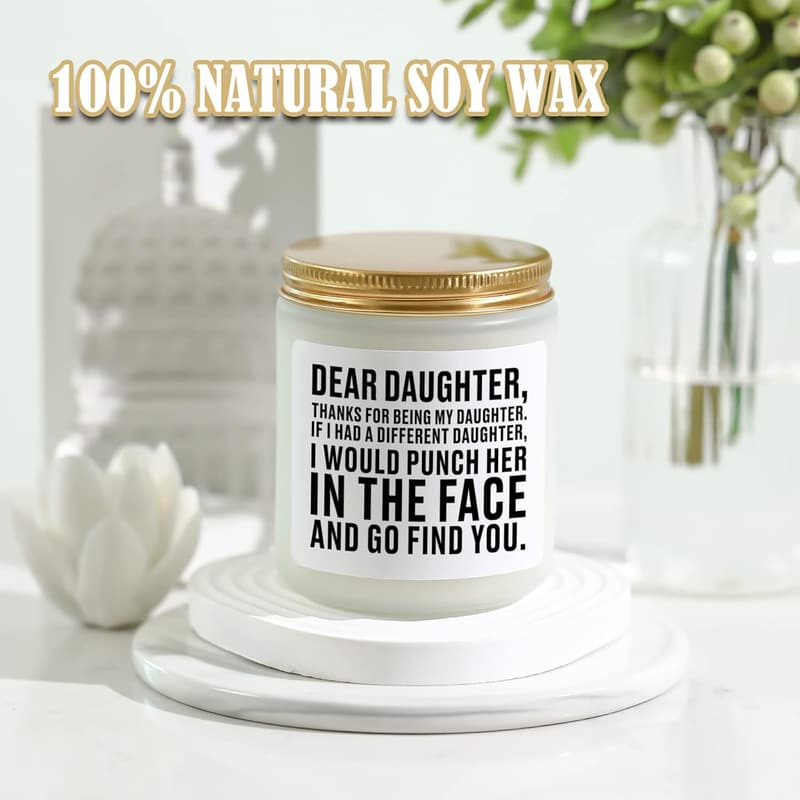 Birthday Gift: Lavender Scented Candle for Daughter
