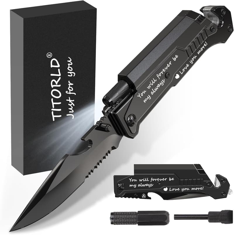 Engraved Pocket Knife Multitool for Men - Perfect Gift for Anniversaries