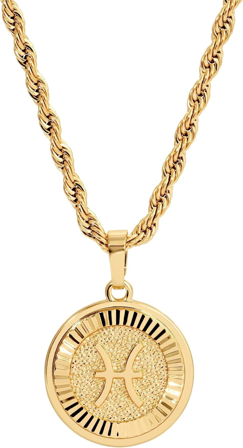 Zodiac Necklace in 18k Gold Plated - Water Resistant Gift for All