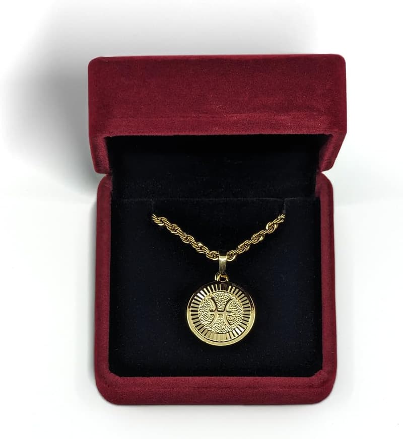 Zodiac Necklace in 18k Gold Plated - Water Resistant Gift for All