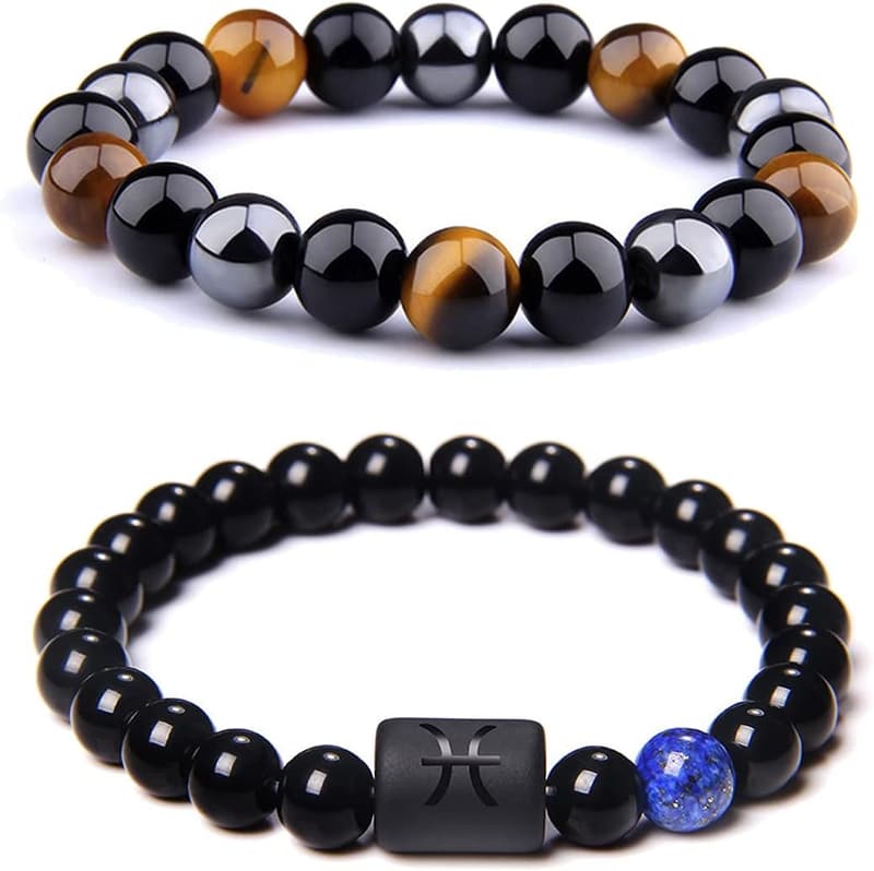 Zodiac Sign Stretch Bracelet for Men & Women - 12 Constellations