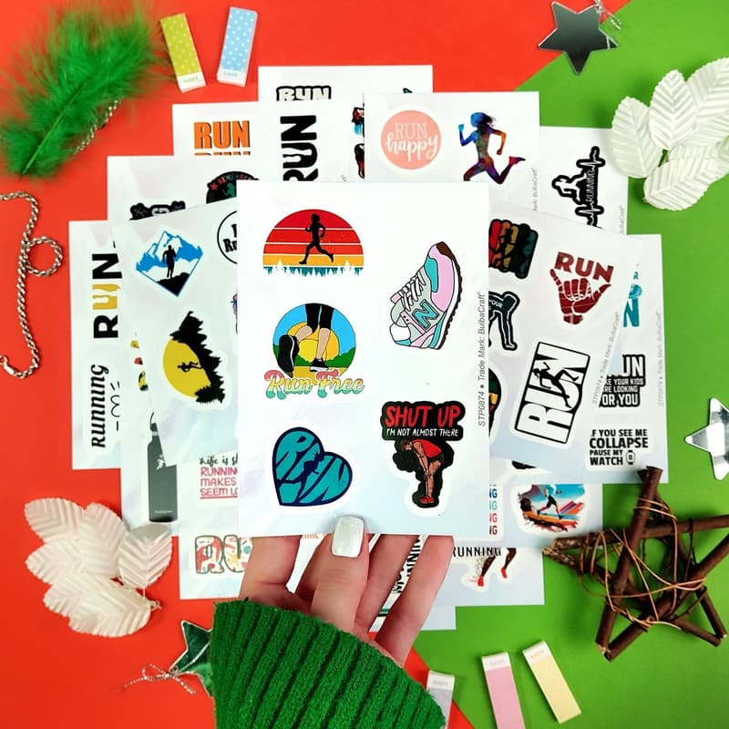 Running Stickers for Water Bottles - Runner Decals & Gifts