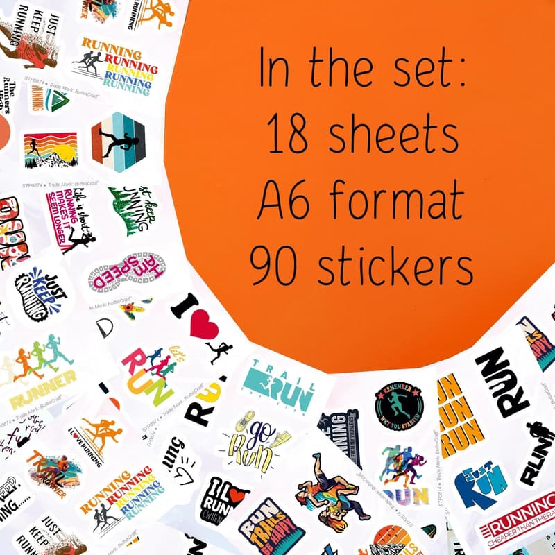 Running Stickers for Water Bottles - Runner Decals & Gifts