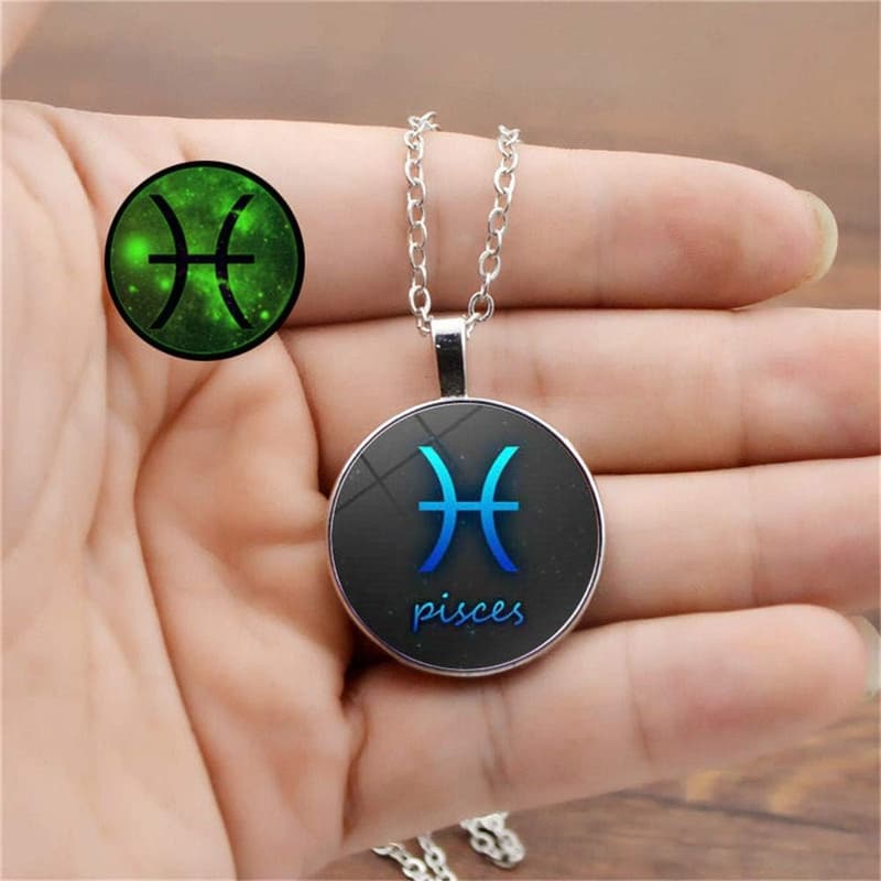 Vintage Luminous Zodiac Constellation Necklace for Women