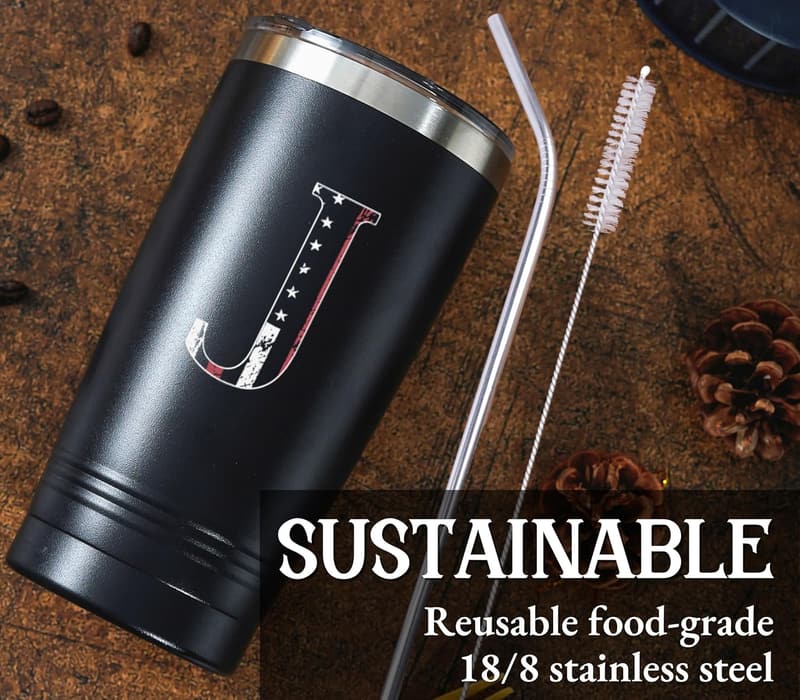 Personalized 20oz Stainless Steel Tumbler for Men